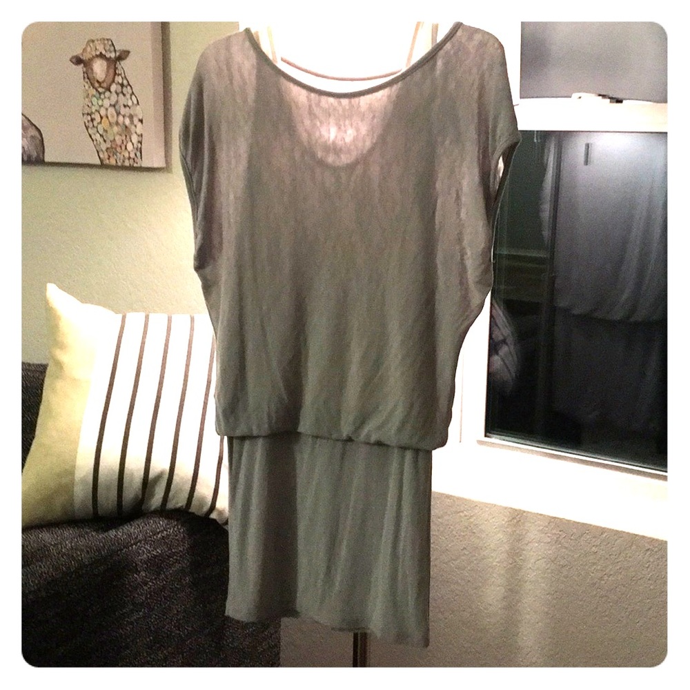 Silver/grey mini dress